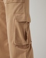 Shop Men's Ginger Root Brown Oversized Cargo Joggers