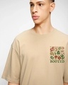 Shop Men's Ginger Root Brown Rooted Graphic Printed Oversized T-shirt