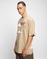 Shop Men's Ginger Root Brown Slayer Graphic Printed Oversized T-shirt-Full
