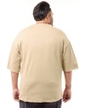 Shop Men's Ginger Root Brown Spike Graphic Printed Oversized Plus Size T-shirt-Design