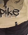 Shop Men's Ginger Root Brown Spike Graphic Printed Oversized Plus Size T-shirt