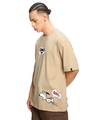 Shop Men's Ginger Root Brown Super Power Graphic Printed Oversized T-shirt-Full