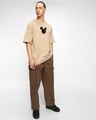 Shop Men's Ginger Root Mickey Graphic Printed Oversized T-shirt
