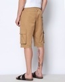 Shop Men's Brown Over Dyed Cargo Shorts-Full