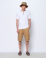 Shop Men's Brown Over Dyed Cargo Shorts