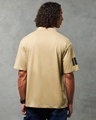 Shop Men's Brown Rated Color Block Oversized T-shirt-Design