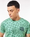 Shop Men's Granite Green Boho Bud All Over Printed T-shirt