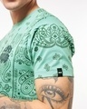 Shop Men's Granite Green Boho Bud All Over Printed T-shirt