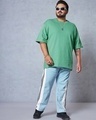 Shop Men's Green Oversized Plus Size T-shirt-Full