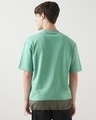 Shop Men's Granite Green Color Block Oversized T-shirt-Full