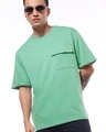 Shop Men's Granite Green Oversized T-shirt-Front