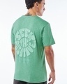 Shop Men's Granite Green Peace Seeker Graphic Printed T-shirt-Front
