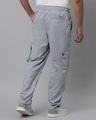 Shop Men's Graphite Grey Loose Comfort Fit Cargo Parachute Pants-Full