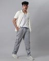 Shop Men's Graphite Grey Loose Comfort Fit Cargo Parachute Pants