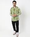 Shop Men's Green Abstract Printed Shirt