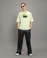 Shop Men's Green Action Team Graphic Printed Oversized T-shirt