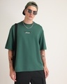 Shop Men's Green Adversity Angel Puff Printed Oversized T-shirt-Full