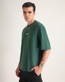 Shop Men's Green Adversity Angel Puff Printed Oversized T-shirt