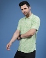 Shop Men's Green All Over Leaf Printed Slim Fit Shirt-Design
