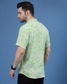 Shop Men's Green All Over Leaf Printed Slim Fit Shirt-Full