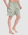 Shop Men's Green All Over Printed Cotton Boxers-Full
