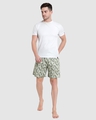 Shop Men's Green All Over Printed Cotton Boxers