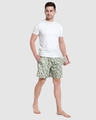 Shop Men's Green All Over Printed Cotton Boxers