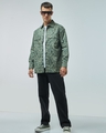 Shop Men's Green All Over Printed Oversized Shirt