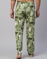 Shop Men's Green All Over Printed Pyjamas-Full
