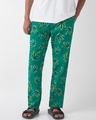 Shop Men's Green All Over Printed Pyjamas-Front