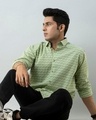 Shop Men's Green All Over Printed Shirt-Front