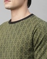 Shop Men's Green All Over Printed Sweatshirt