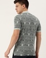 Shop Men's Green All Over Printed Slim Fit T-shirt-Design