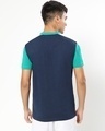 Shop Men's Green and Blue Color Block Henley T-shirt-Design