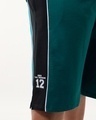 Shop Men's Green Athletic Color Block Oversized Plus Size Shorts