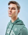 Shop Men's Green Balance Is The Key Graphic Printed Hoodies