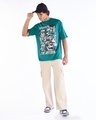 Shop Men's Green Batman Graphic Printed Super Loose Fit T-shirt-Full