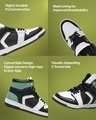 Shop Men's Black & Green Avocado Convertible Color Block High Top Sneakers-Full