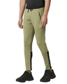 Shop Men's Green & Black Color Block Slim Fit Track Pants-Design