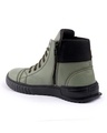 Shop Men's Green & Black Color Block Sneakers-Full