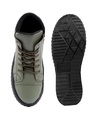 Shop Men's Green & Black Color Block Sneakers