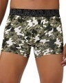 Shop Pack of 2 Men's Green & Blue Camo Printed Cotton Trunks