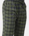 Shop Men's Green & Blue Checked Cotton Pyjamas-Full