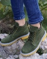 Shop Men's Green Boots-Front