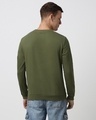 Shop Men's Green Boring Normal Typography Sweatshirt-Full