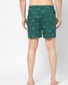 Shop Pack of 2 Men's Green & Brown All Over Printed Boxers-Full
