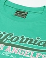 Shop Men's Green California Typography Oversized T-shirt