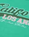 Shop Men's Green California Typography Oversized T-shirt
