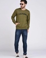 Shop Men's Green California Typography Sweatshirt
