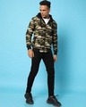 Shop Men's Green Camouflage Hoodie Jacket-Full